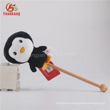 ODM 15cm penguin massage stick plush stuffed toy for kids